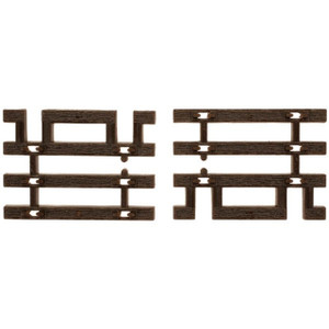 Atlas #598 HO CODE 83 FLEX-TRACK END TIES (BROWN)