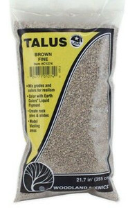 Woodland Scenics #C1274 Fine Talus Brown Woodland Scenics #C1274 Fine Talus Brown