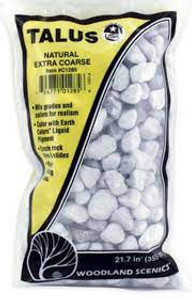 Woodland Scenics #C1285 Xtra Coarse Talus Natural 21.6 in3 (353 cm3) Woodland Scenics #C1285 Xtra Coarse Talus Natural 21.6 in3 (353 cm3)