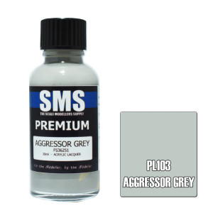 SMS #PL103 Premium Aggressor Gray Acrylic Lacquer 30ml SMS #PL103 Premium Aggressor Gray Acrylic Lacquer 30ml