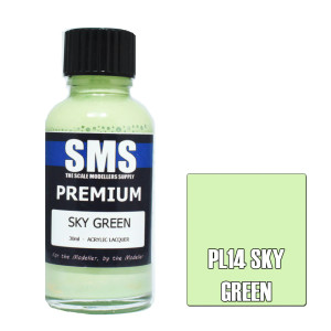 SMS #PL14 Premium Sky Green  Acrylic Lacquer 30mL