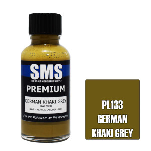 SMS #PL133 Premium German Khaki Grey Acrylic Lacquer 30mL