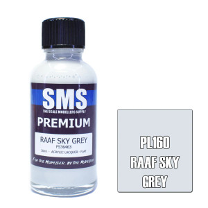 SMS #PL160 Premium RAAF Sky Grey Acrylic Lacquer 30mL SMS #PL160 Premium RAAF Sky Grey Acrylic Lacquer 30mL