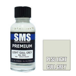 SMS #PL55 Premium Light Gull Grey Acrylic Lacquer 30ml SMS #PL55 Premium Light Gull Grey Acrylic Lacquer 30ml