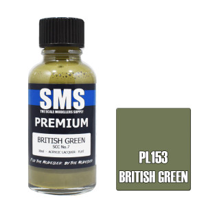 SMS #PL153 Premium British Green SCC No.7 Acrylic Lacquer 30mL SMS #PL153 Premium British Green SCC No.7 Acrylic Lacquer 30mL