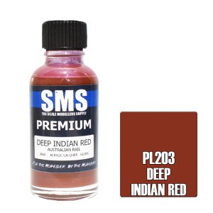SMS #PL203 Premium DEEP INDIAN RED (AUSTRALIAN RAIL) 30ml SMS #PL203 Premium DEEP INDIAN RED (AUSTRALIAN RAIL) 30ml