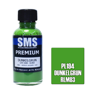 SMS #PL194 Premium DUNKELGRUN RLM83 LATE WAR 30ml SMS #PL194 Premium DUNKELGRUN RLM83 LATE WAR 30ml