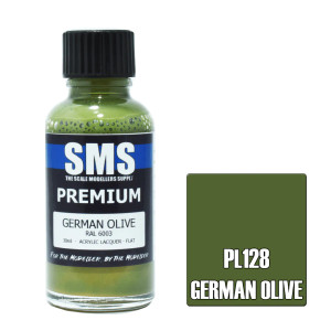 SMS #PL128 Premium German  Olive Acrylic Lacquer 30mL
