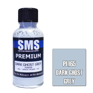 SMS #PL165 Premium Dark Ghost Grey  Acrylic Lacquer 30mL