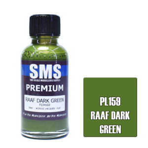 SMS #PL159 Premium RAAF Dark Green Acrylic Lacquer 30mL SMS #PL159 Premium RAAF Dark Green Acrylic Lacquer 30mL