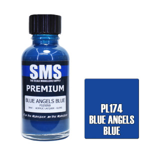 SMS #PL174 Premium Blue Angels Blue Acrylic Lacquer 30mL SMS #PL174 Premium Blue Angels Blue Acrylic Lacquer 30mL