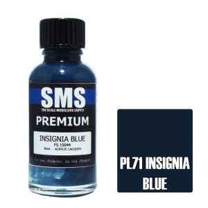 SMS #PL71 Premium Insignia Blue Acrylic Lacquer-30ml SMS #PL71 Premium Insignia Blue Acrylic Lacquer-30ml