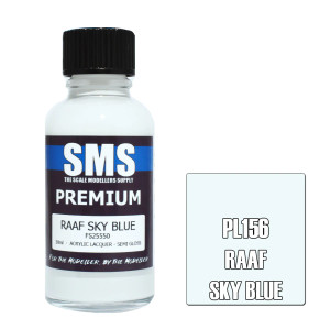SMS #PL156 Premium RAAF Sky Blue Acrylic Lacquer 30mL SMS #PL156 Premium RAAF Sky Blue Acrylic Lacquer 30mL