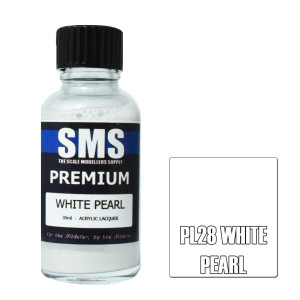 SMS #PL28 Premium White Pearl Acrylic Lacquer 30ml SMS #PL28 Premium White Pearl Acrylic Lacquer 30ml