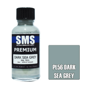 SMS #PL56 Premium Dark Sea Grey Acrylic Lacquer 30ml SMS #PL56 Premium Dark Sea Grey Acrylic Lacquer 30ml