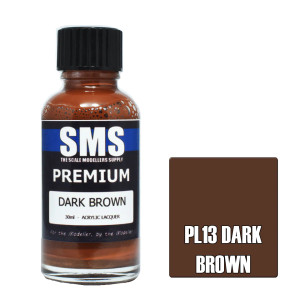 SMS #PL13 Premium Dark Brown Acrylic Lacquer 30mL SMS #PL13 Premium Dark Brown Acrylic Lacquer 30mL