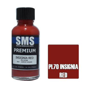 SMS #PL70 Premium Insignia Red Acrylic Lacquer-30ml SMS #PL70 Premium Insignia Red Acrylic Lacquer-30ml