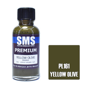 SMS #PL161 Premium Yellow Olive Acrylic Lacquer 30mL SMS #PL161 Premium Yellow Olive Acrylic Lacquer 30mL