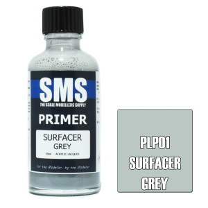 SMS #PLP01 Primer Surfacer Grey Acrylic Lacquer-50ml SMS #PLP01 Primer Surfacer Grey Acrylic Lacquer-50ml