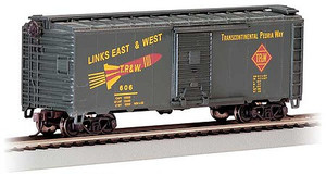 Bachmann #16016 HO 40' Boxcar Toledo Peoria & Western #606 Bachmann #16016 HO 40' Boxcar Toledo Peoria & Western #606