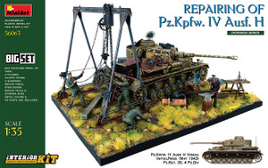 Miniart #36063 1/35 REPAIRING Of Pz.Kpfw. IV Ausf. H. BIG SET