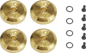 HR #SXTF2604H +4mm Steel Axle Brass Weight-SCX24 HR #SXTF2604H +4mm Steel Axle Brass Weight-SCX24