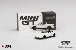 Mini GT #00304 1/64 Mazda Miata MX-5 Tuned Version (Classic White) Mini GT #00304 1/64 Mazda Miata MX-5 Tuned Version (Classic White)