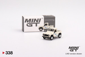 Mini GT #00338 1/64 Land Rover Defender 90 Pickup (White) Mini GT #00338 1/64 Land Rover Defender 90 Pickup (White)