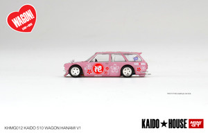 Mini GT #012 1/64 Datsun Kaido 510 Wagon-Pink