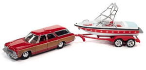 Johnny Lightning #JLBT015B 1/64 1973 Chevy Caprice w/Boat Johnny Lightning #JLBT015B 1/64 1973 Chevy Caprice w/Boat