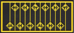 Tichy Train Group #293-8252 HO Highway Grade Crossing Warning Signs