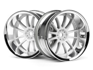 HPI #3285 WORK XSA 02C WHEEL 26mm CHROME/WHITE (9mm OFFSET) HPI #3285 WORK XSA 02C WHEEL 26mm CHROME/WHITE (9mm OFFSET)