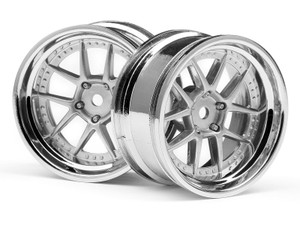 HPI #111276 DY-CHAMPION 26mm WHEEL (CHROME/SILVER/6mm OS/2pcs) HPI #111276 DY-CHAMPION 26mm WHEEL (CHROME/SILVER/6mm OS/2pcs)