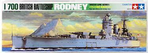 Tamiya #77502 1/700 British Battleship "Rodney" Waterline Series Tamiya #77502 1/700 British Battleship "Rodney" Waterline Series