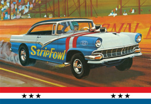 AMT # 1308 1/25 1956 Ford Victoria Hardtop (3 'n 1) Stock, Custom, Racing