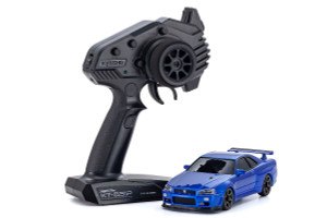 Kyosho #32629MB-B MA-020 Nissan Skyline GT-R R34 AWD Mini Z-Blue Kyosho #32629MB-B MA-020 Nissan Skyline GT-R R34 AWD Mini Z-Blue