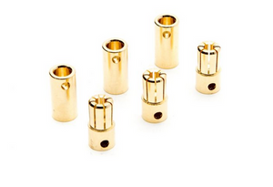 Dynamite #DYNC0089 DYNAMITE GOLD BULLET CONNECTOR SET 5.5MM 3PC