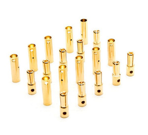 Dynamite #DYNC0087 DYNAMITE GOLD BULLET CONNECTOR SET 4MM 10PC