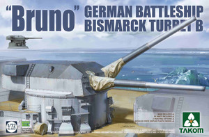 Takom #5012 1/72 "Bruno" German Battleship Bismarck Turret B Takom #5012 1/72 "Bruno" German Battleship Bismarck Turret B