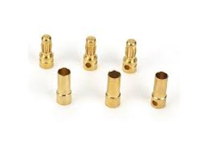 Dynamite #DYNC0050 Gold Bullet Connectors 4mm (3pce)