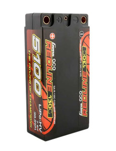 Gens-Ace #GA5100-2S130-S-HVRedline HV 5100mAh 7.6V 130C Shorty-5mm Bullet