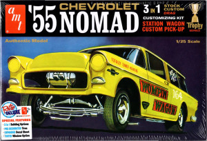 AMT #1297 1/25 1955 CHEVY NOMAD WAGON, STOCK, CUSTOM OR DRAG AMT #1297 1/25 1955 CHEVY NOMAD WAGON, STOCK, CUSTOM OR DRAG