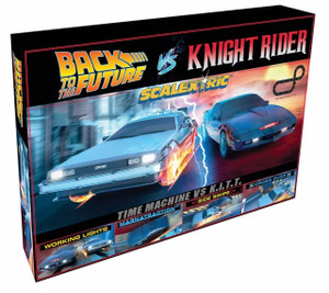 Scalextric #C1431 1980s TV -Back to the Future VS KITT