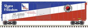 Atlas #20005850 HO 50' Single Door Postwar Box Car, Northern Pacific (Savings Bonds) #31309
