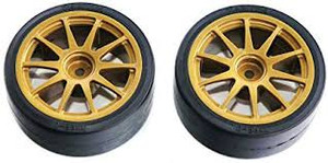 Tamiya #51219 Rims W/Drift Tyres Type D 2pces