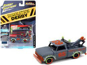 Johnny Lightning #JLSF022 1/64 1965 Chevy Tow Truck-Derby Smoke Grey Johnny Lightning #JLSF022 1/64 1965 Chevy Tow Truck-Derby Smoke Grey