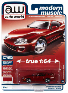 Auto World #AW64342 1/64 1995 Toyota Supra-Renaissance Red Auto World #AW64342 1/64 1995 Toyota Supra-Renaissance Red
