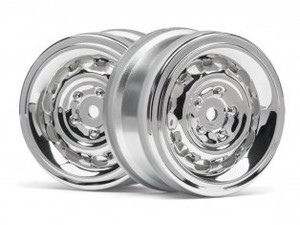 HPI #33472 VINTAGE Wheel CC Type 26mm CHROME(0mm OFFSET/2pcs)