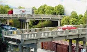 Rix Products #628-0103 HO Early 150' Highway Overpass Kit Rix Products #628-0103 HO Early 150' Highway Overpass Kit