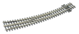 Peco #SL-E1486 HOm (12mm Gauge) Curved Right Hand Turnout Peco #SL-E1486 HOm (12mm Gauge) Curved Right Hand Turnout